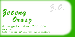 zeteny orosz business card